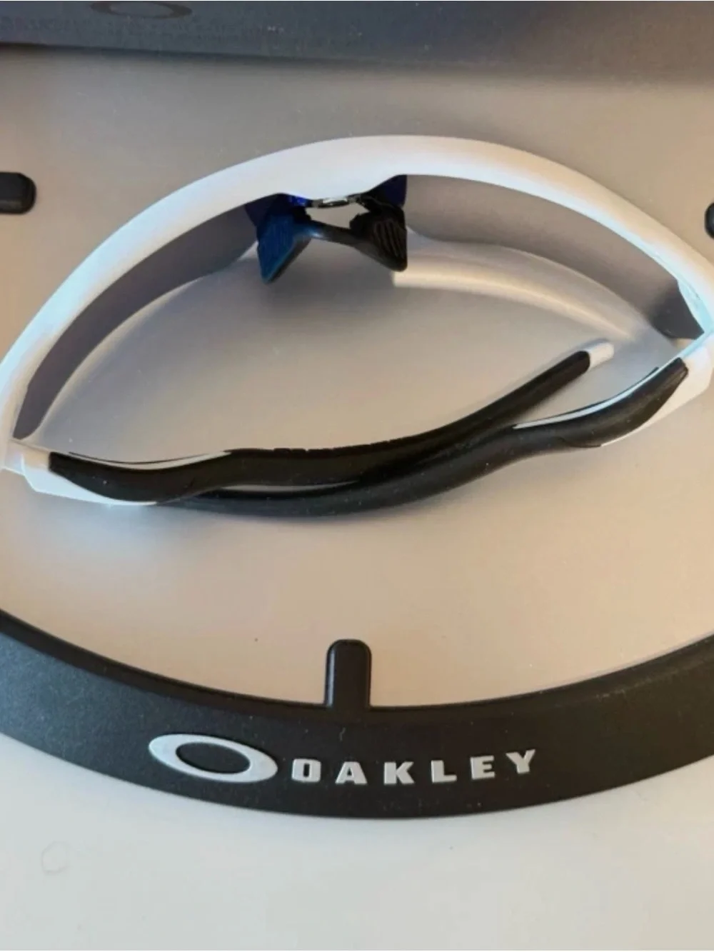 Oakley EVZero Sunglasses - White Frame with Red/Yellow Prizm Lens